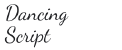 Fonte Dancing Script